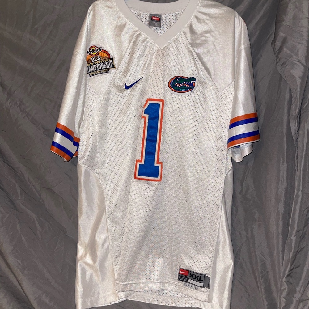 Authentic 2007 UF Gators BCS National Championship Percy Harvin #1 Jersey